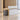 Modern Reception Desk 71-94 in Wide with LED Lighting, Lockable & Loft for Office Lobby