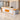 L-Shaped Reception Desk 71-118 in Wide with Lockable, Cable Management & LED Lighting