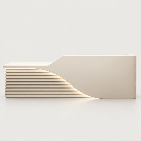 Curved Reception Desk 47-134 in Wide for Salon