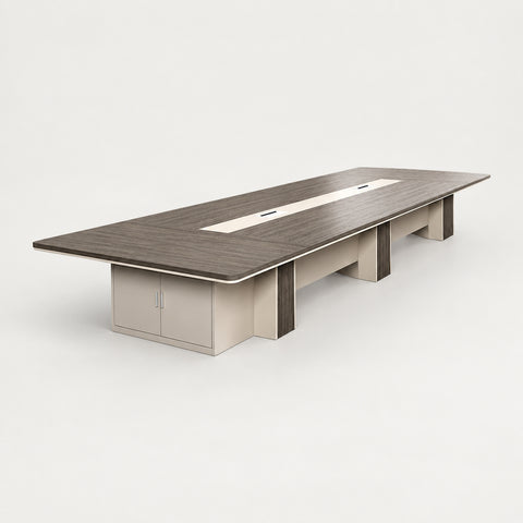 Rectangular Reception Desk 23-236 in Wide with Cable Management for Office Lobby