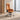 Modern Executive Desk with Curved, Cable Management & LED Lighting for Home Office