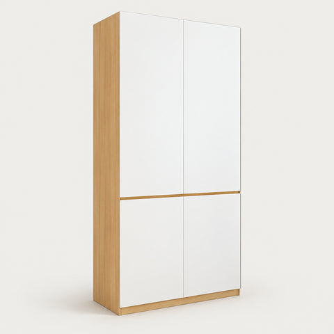 File Cabinet 24-83 in Tall with Adjustable Shelves, Curved & Solid Wood for Office