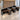 L-Shaped Office Desk with Built-In Outlets, Cable Management & Glass Top for Home Office