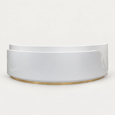 U-Shaped Reception Desk 79-118 in Wide with File Drawers for Salon