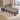 Modern Executive Desk with Cable Management, Curved & Built-In Outlets for Home Office