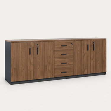 Modern Conference Table 31-126 in Wide (2.6-10.5 ft) with File Drawers & Lockable