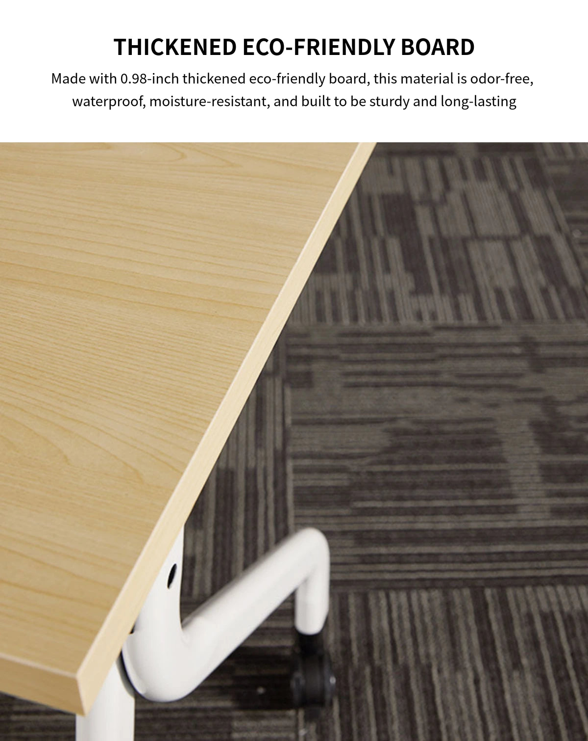 Modern Conference Table 47-71 in Wide (3.9-5.9 ft) with Portable for Meeting Room — Detail image 2
