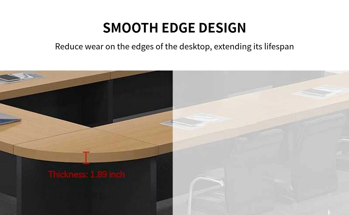 U-Shaped Conference Table 94-276 in Wide (7.8-23 ft) for Meeting Room — Detail image 4