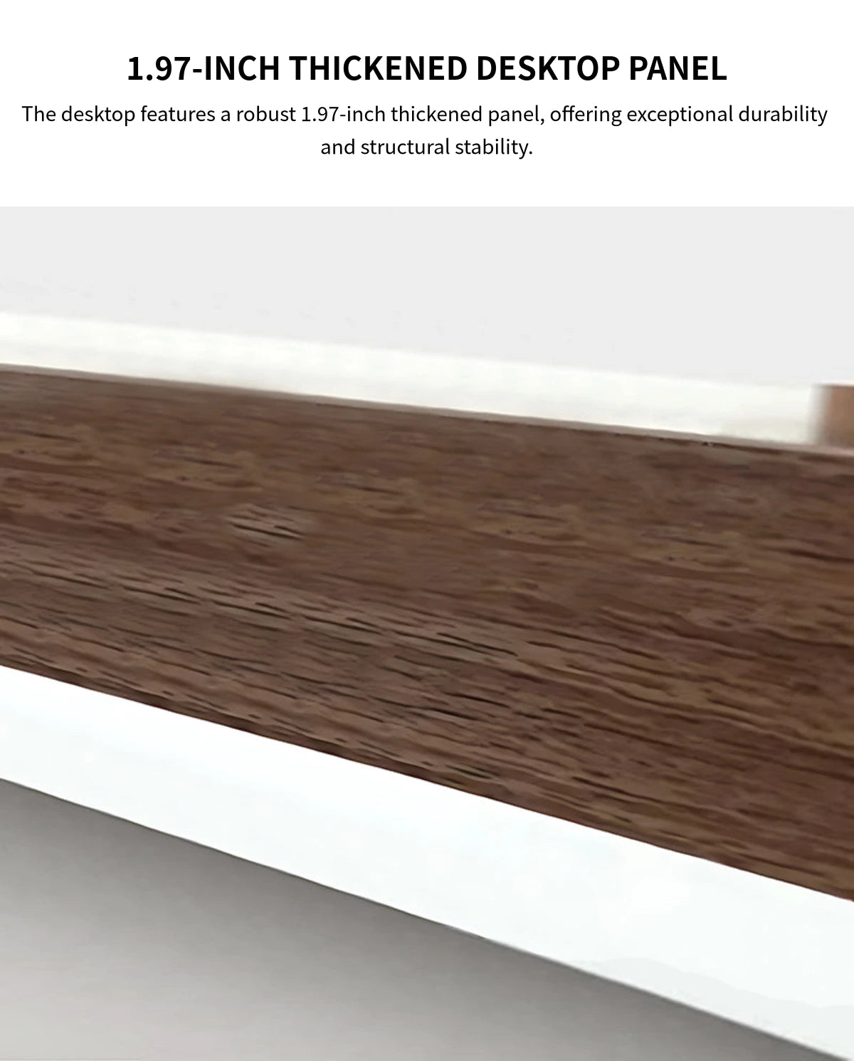 L-Shaped Executive Desk with Cable Management, Lockable & Lumbar Support for Home Office — Detail image 3