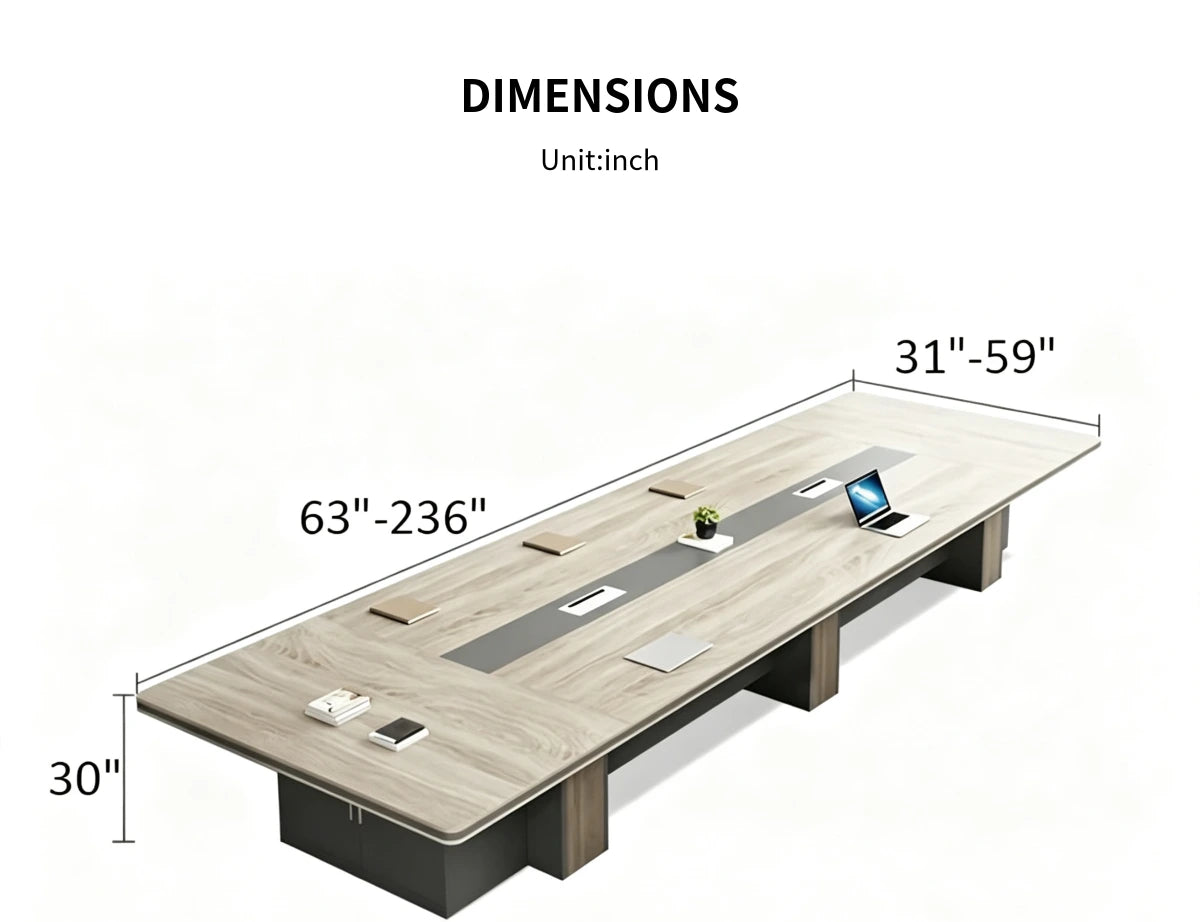 Rectangular Reception Desk 23-236 in Wide with Cable Management for Office Lobby — Detail image 7