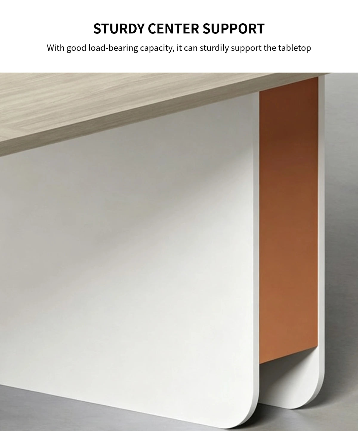 Rectangular Conference Table 71-165 in Wide (5.9-13.8 ft) with Lumbar Support — Detail image 4