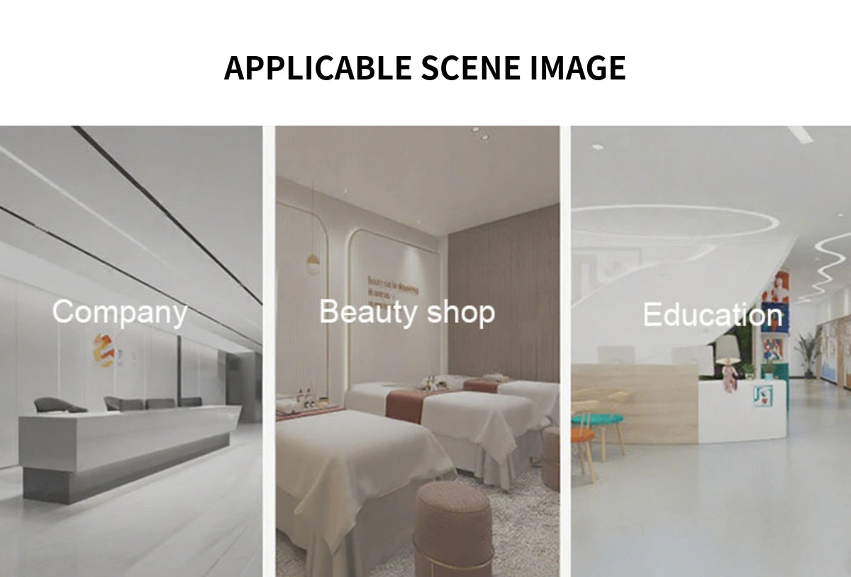 U-Shaped Reception Desk 79-118 in Wide with File Drawers for Salon — Detail image 2
