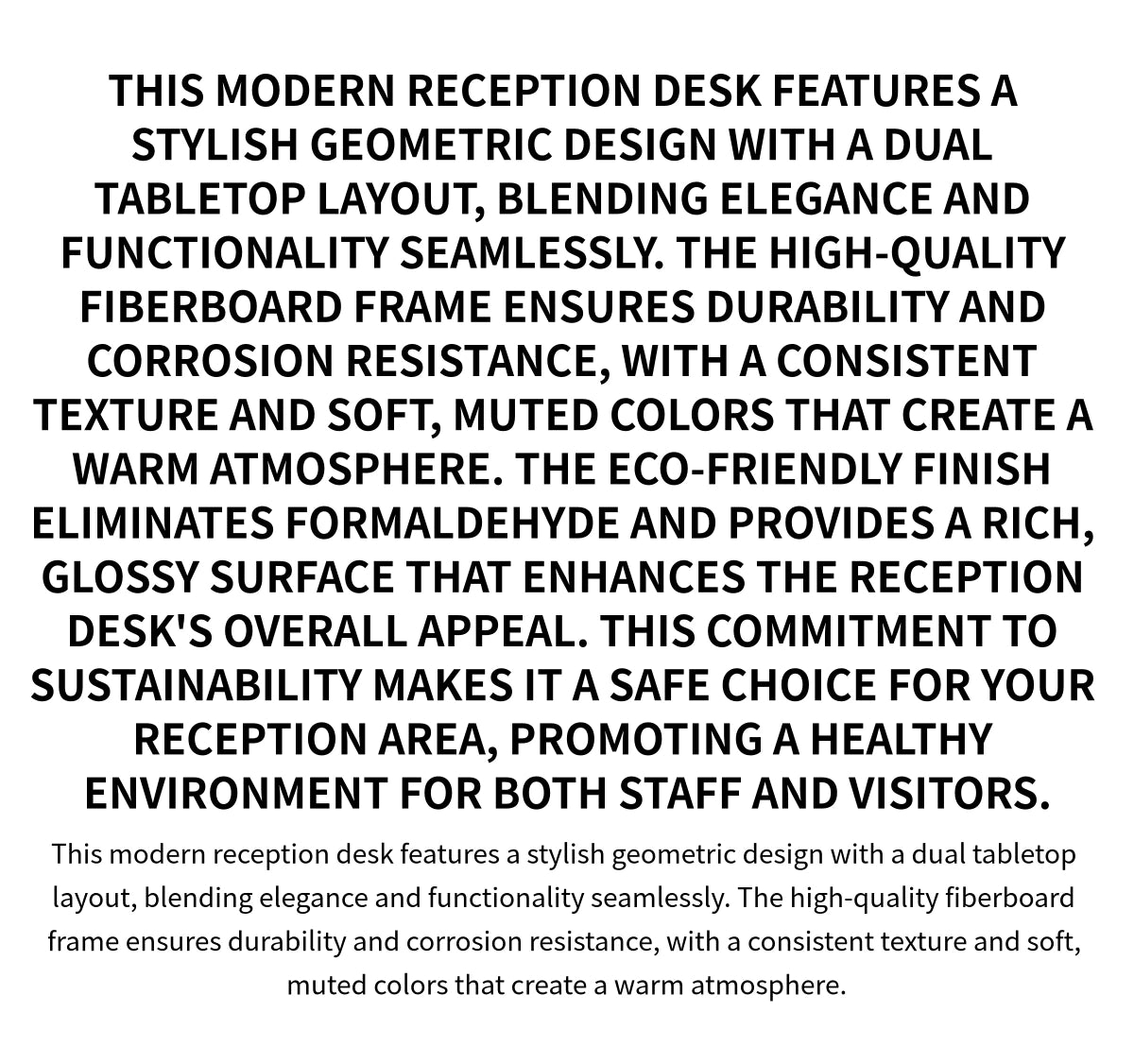 Retail Reception Desk 31-142 in Wide for Retail — Detail image 1