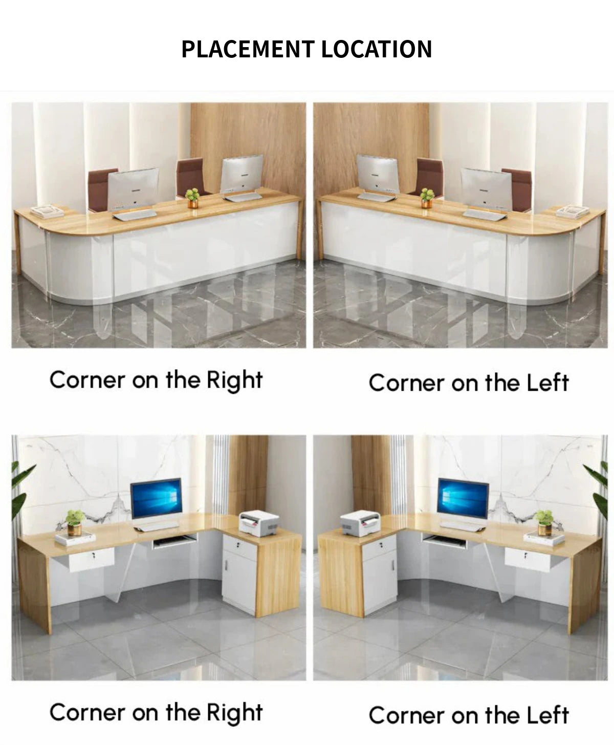 Customizable Luxury Durable Reception Desk — Detail image 2