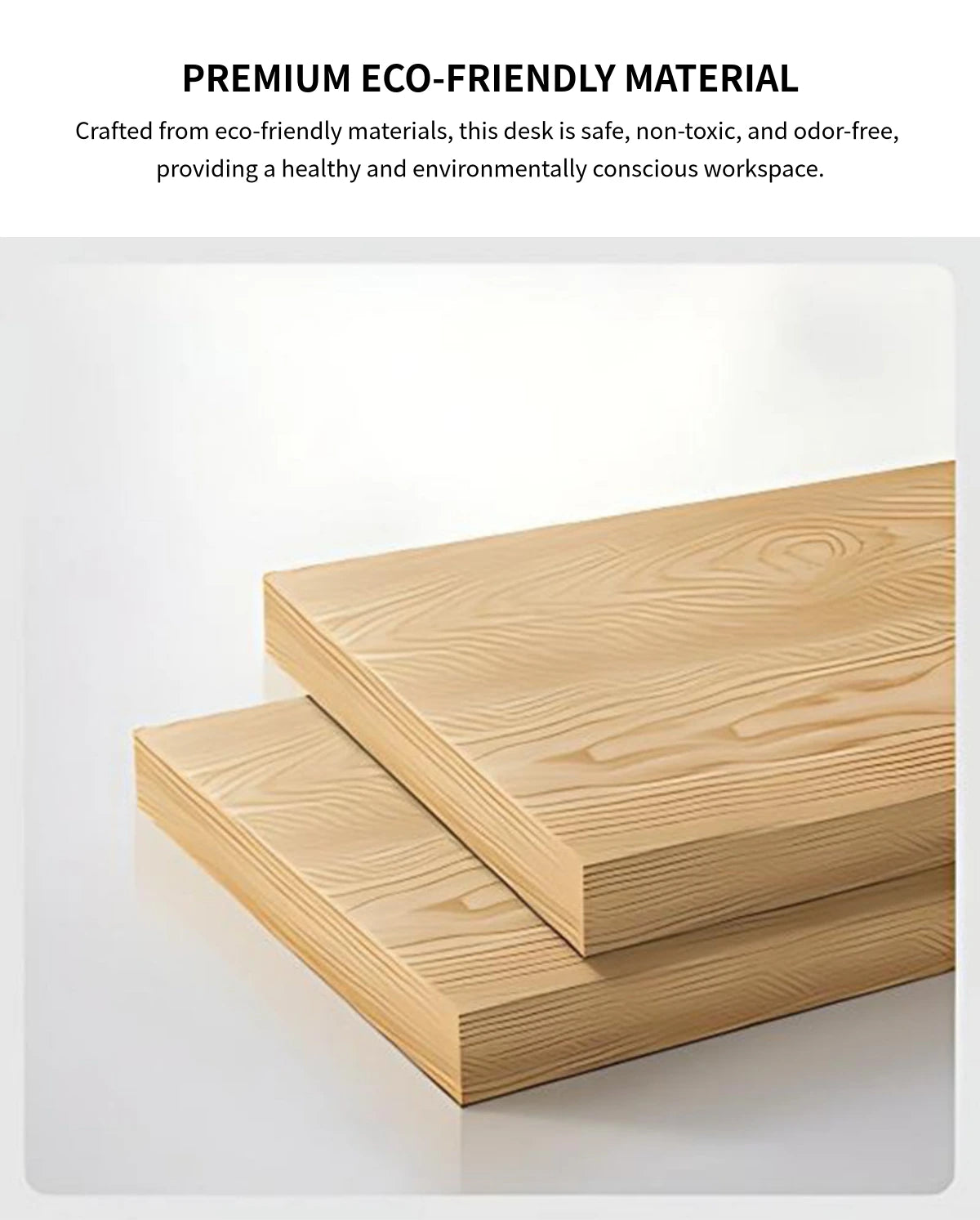 Rectangular Conference Table with Cable Management, Solid Wood & Lumbar Support — Detail image 2