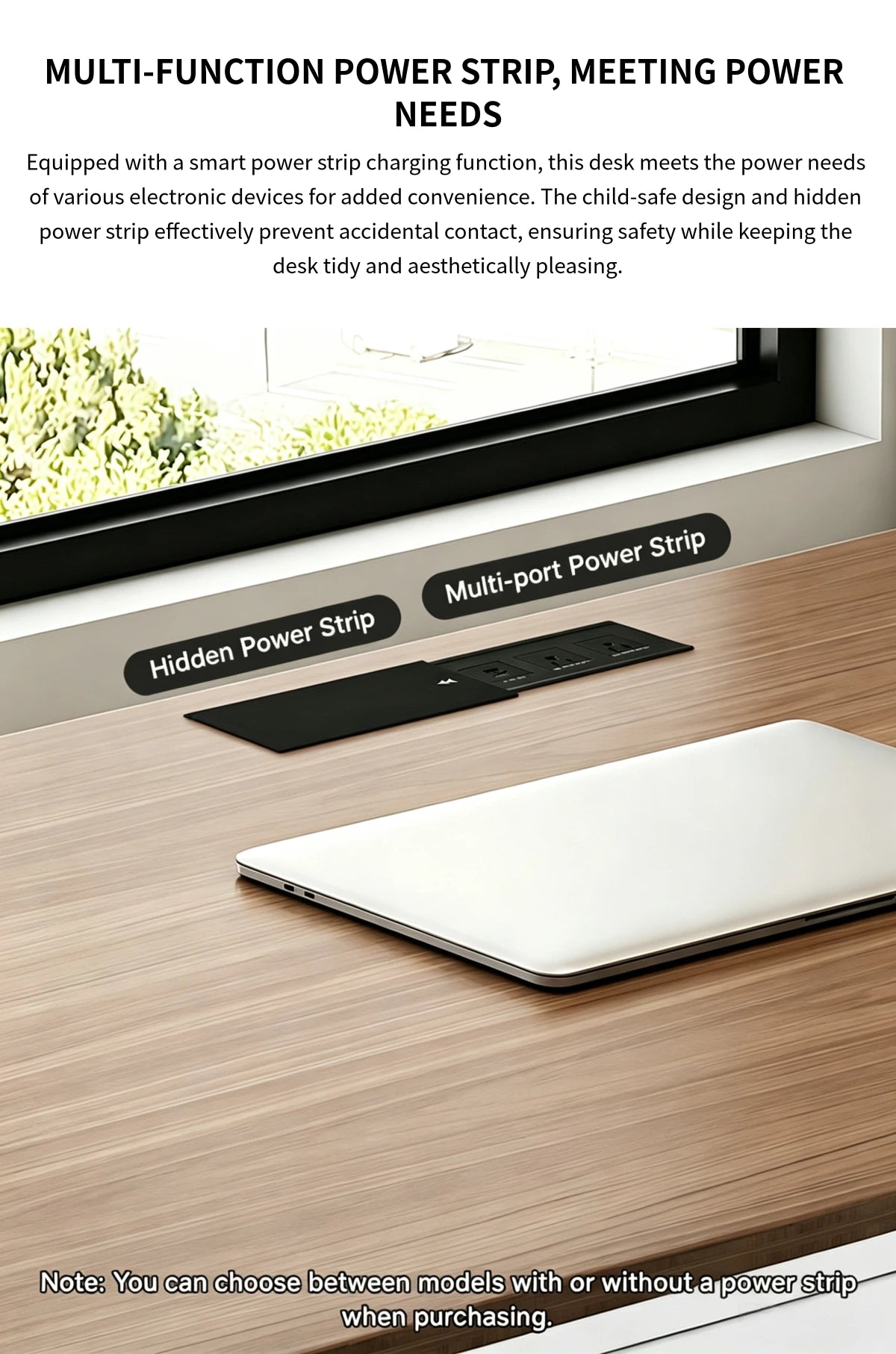 Luxurious Walnut Executive Desk with Ergonomic Design & Storage for Office & Home LBZ-2341 — Detail image 5
