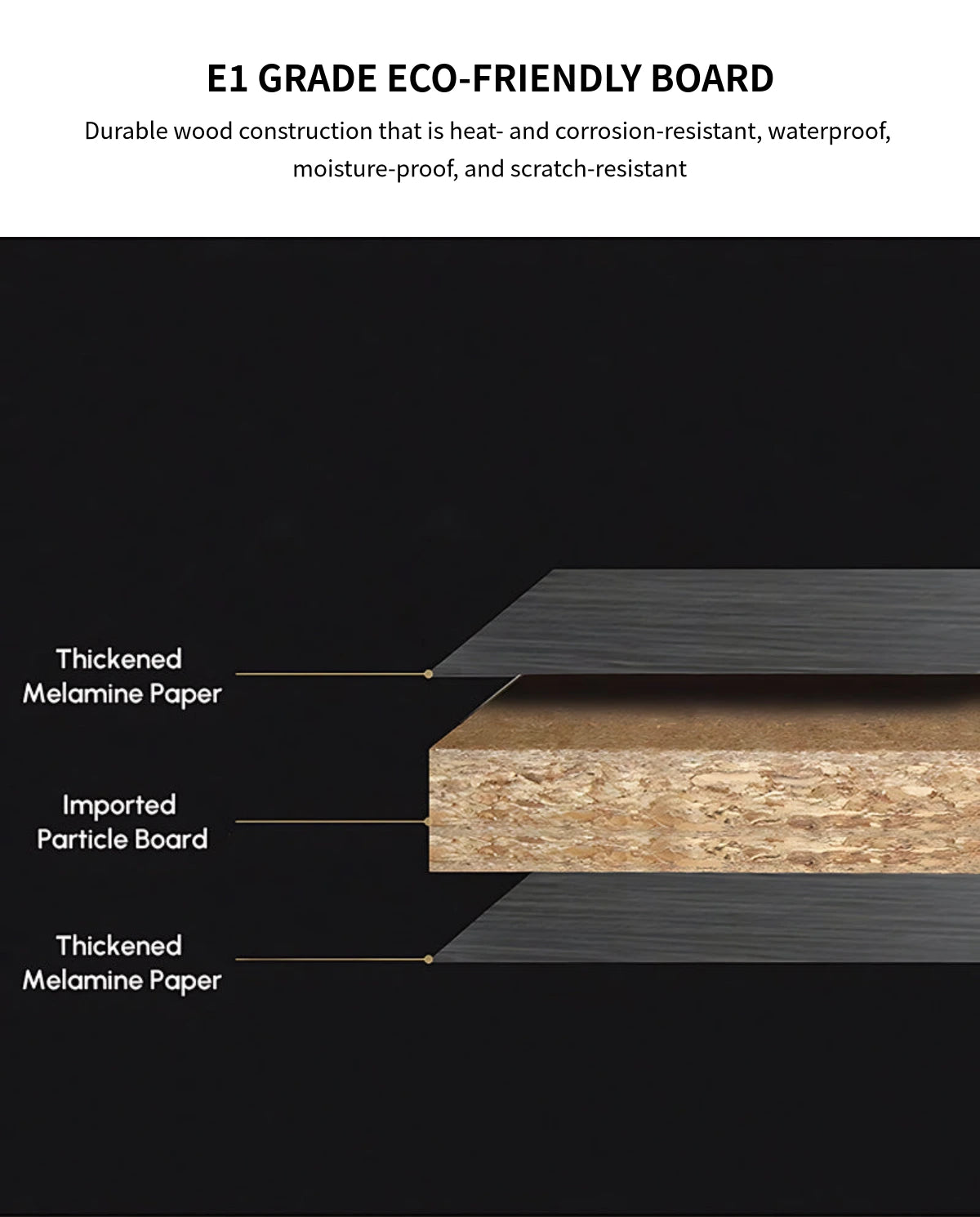 Rectangular Conference Table with Cable Management, Solid Wood & Lumba — Detail image 2
