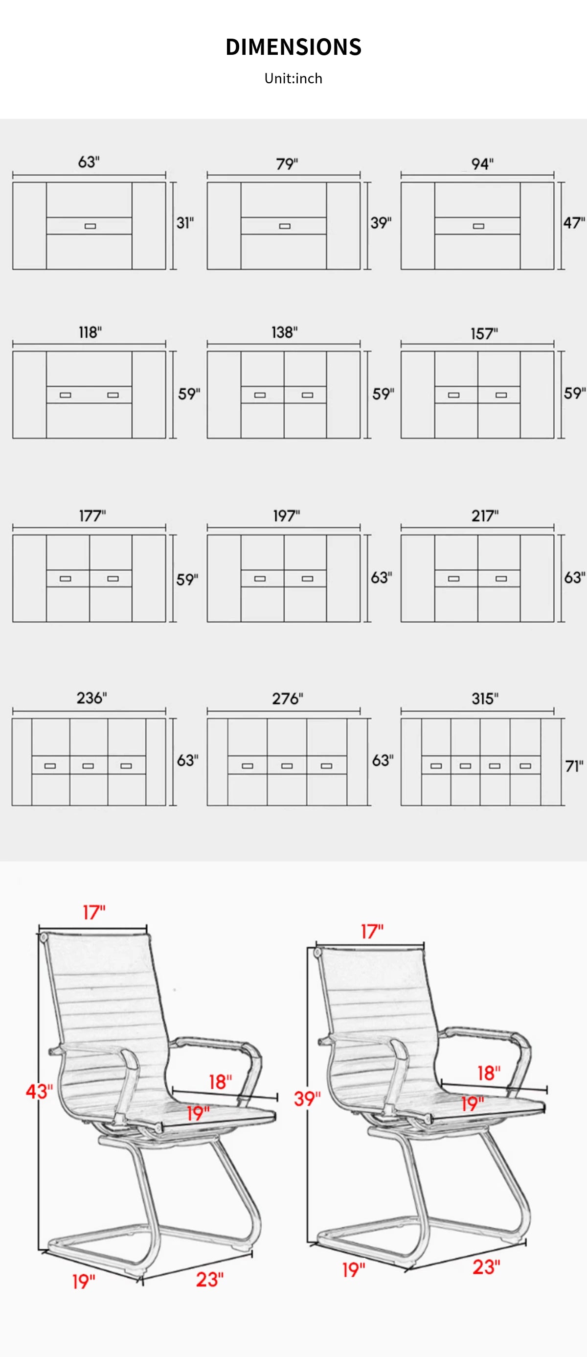 Rectangular Conference Table with Cable Management, Solid Wood & Lumba — Detail image 12