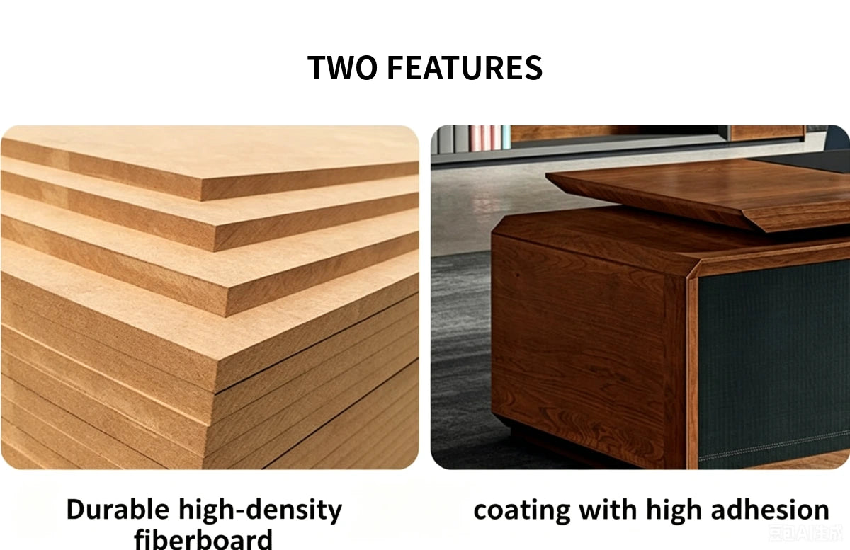 Modern Executive Desk 28-142 in Wide with Walnut for Home Office — Detail image 5
