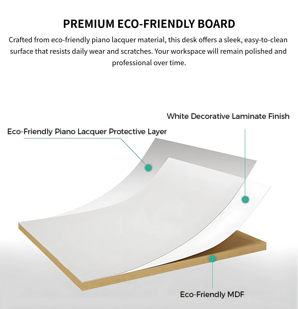 L-Shaped Reception Desk 39-236 in Wide with Dual-Tone, Keyboard Tray & File Drawers — Detail image 2