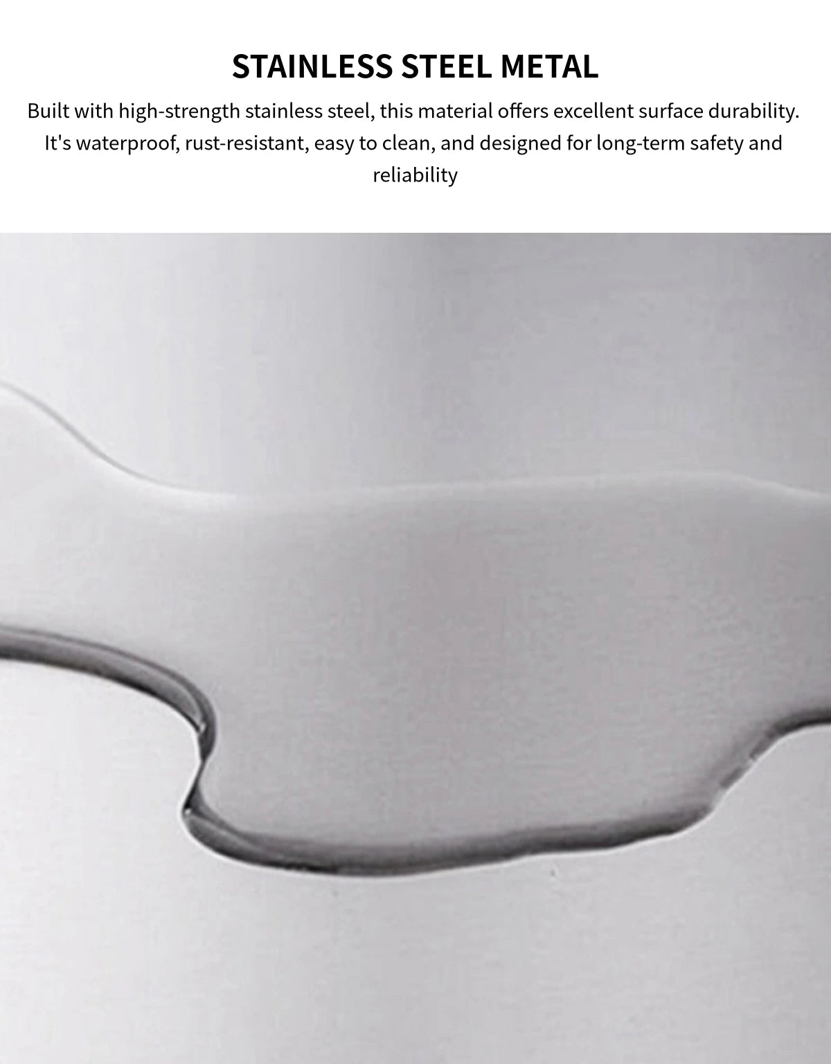 Curved Reception Desk 39-110 in Wide with LED Lighting, Stainless Steel & Lumbar Support — Detail image 3