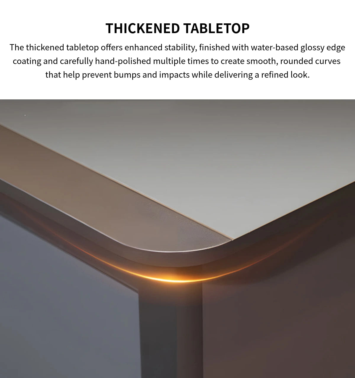 L-Shaped Executive Desk with Lockable, Cable Management & LED Lighting for Home Office — Detail image 5