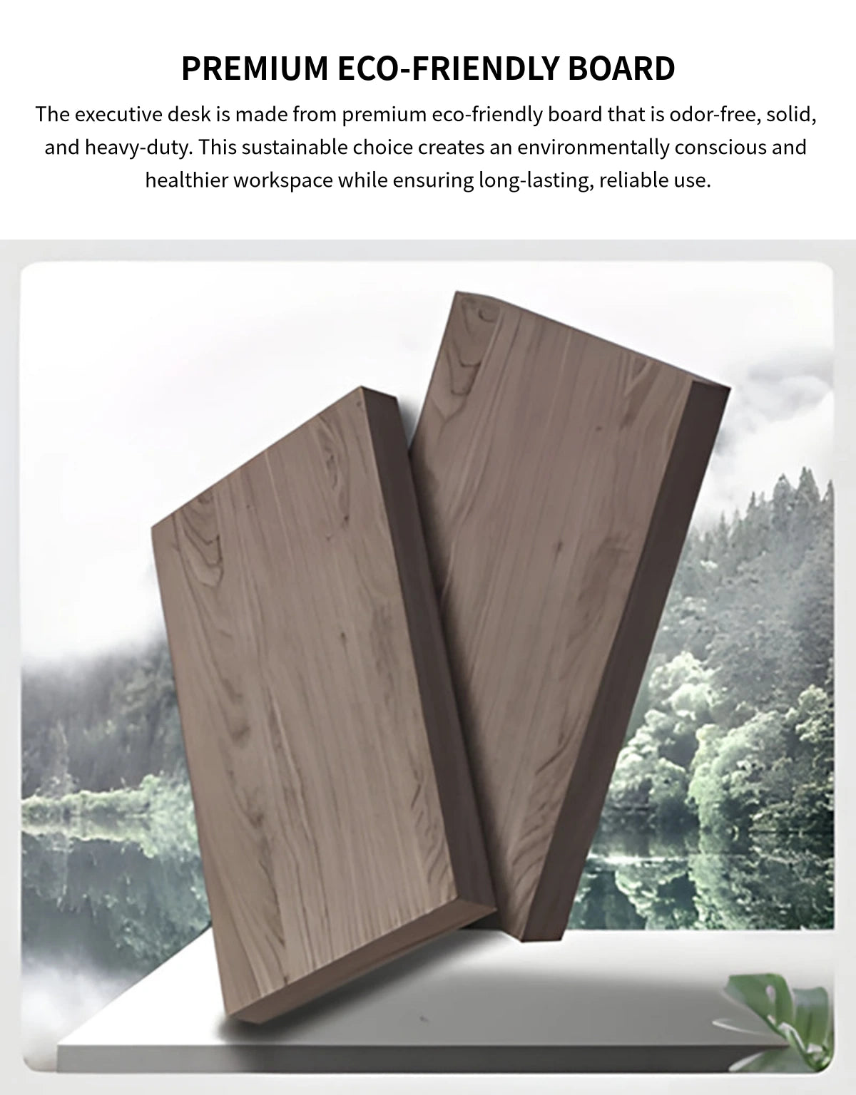 L-Shaped Executive Desk 71-126 in Wide with Side Storage for Home Offi — Detail image 2