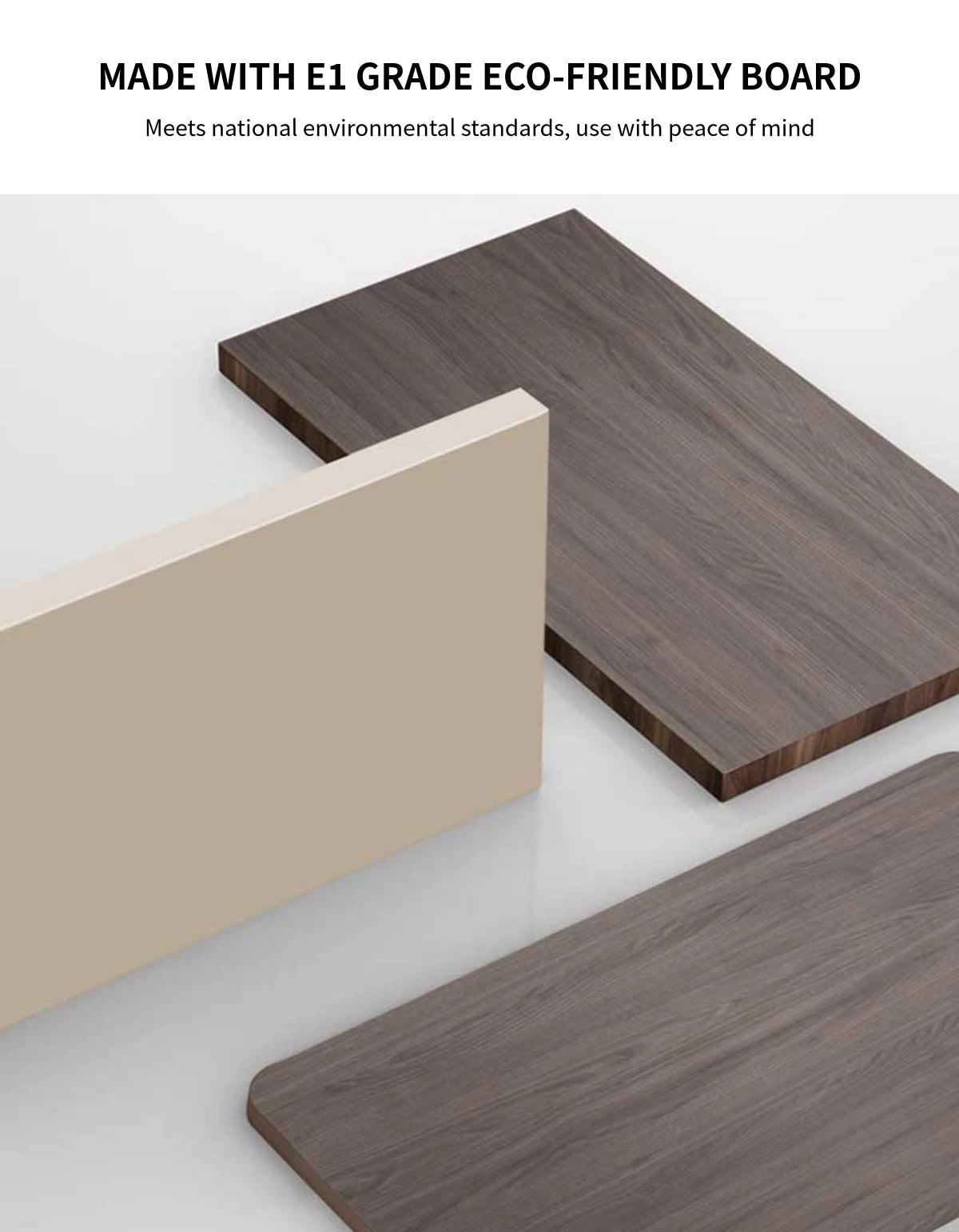 L-Shaped Executive Desk 63-126 in Wide with Lockable for Home Office — Detail image 2