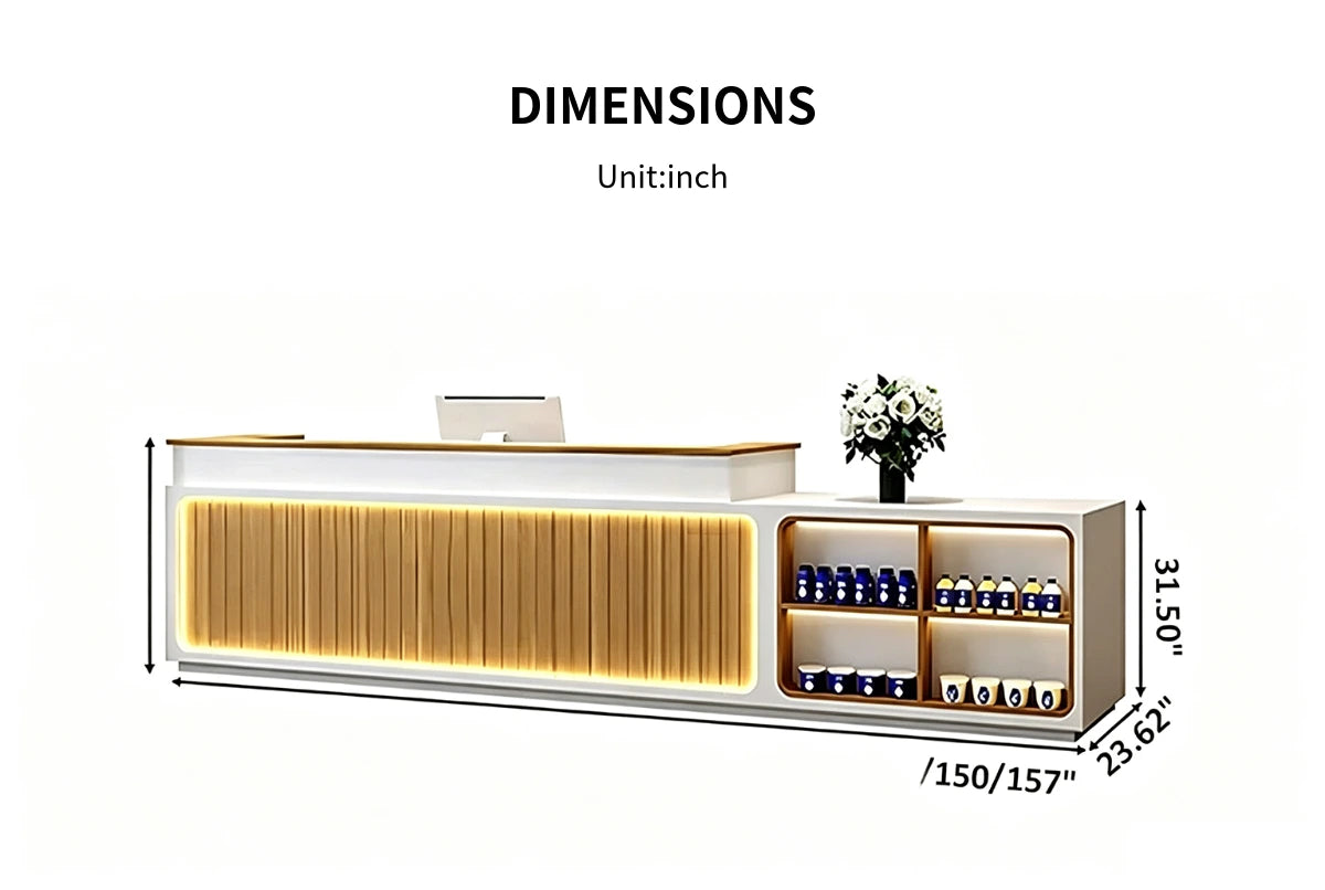 Retail Reception Desk 47-157 in Wide for Retail — Detail image 8