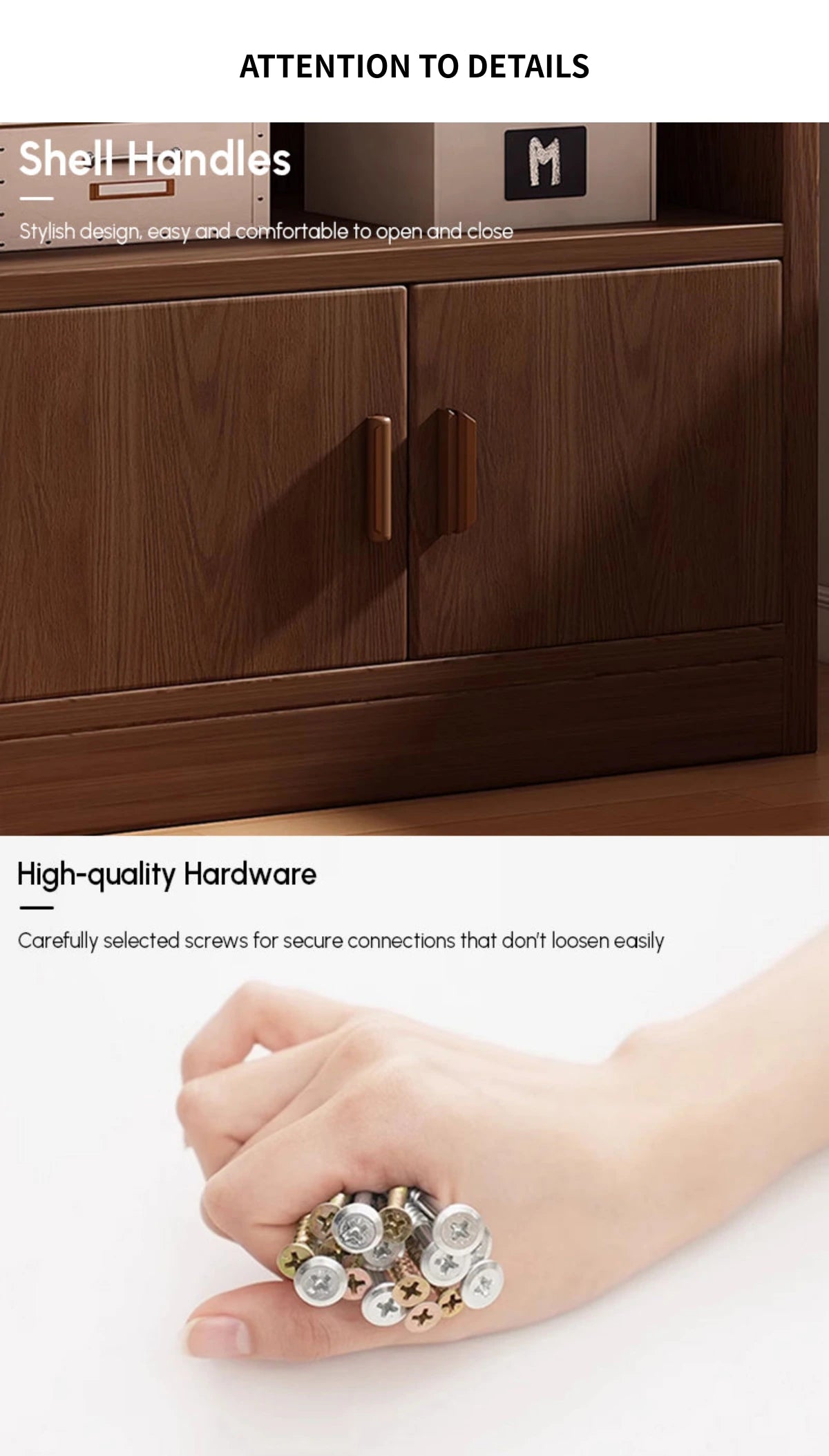 File Cabinet 71-79 in Tall with Solid Wood for Office — Detail image 10