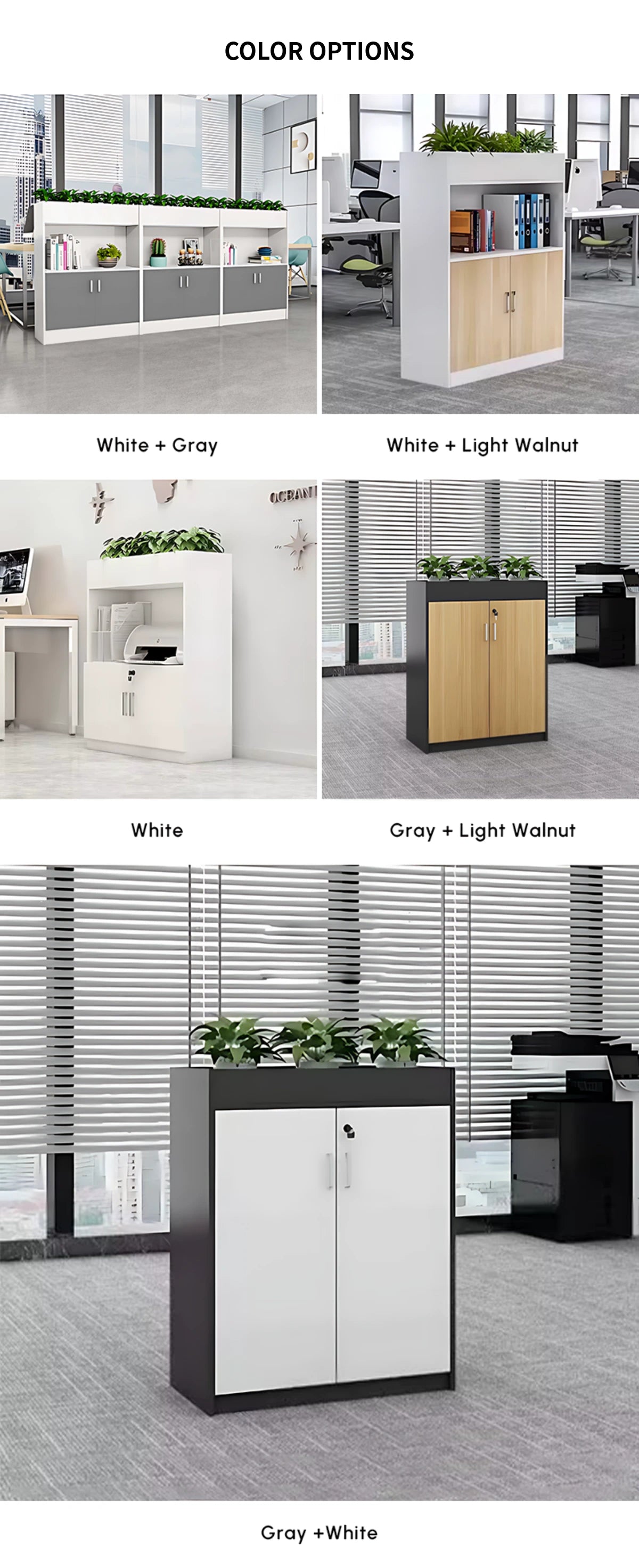 File Cabinet 31-39 in Tall with Side Storage for Office — Detail image 9
