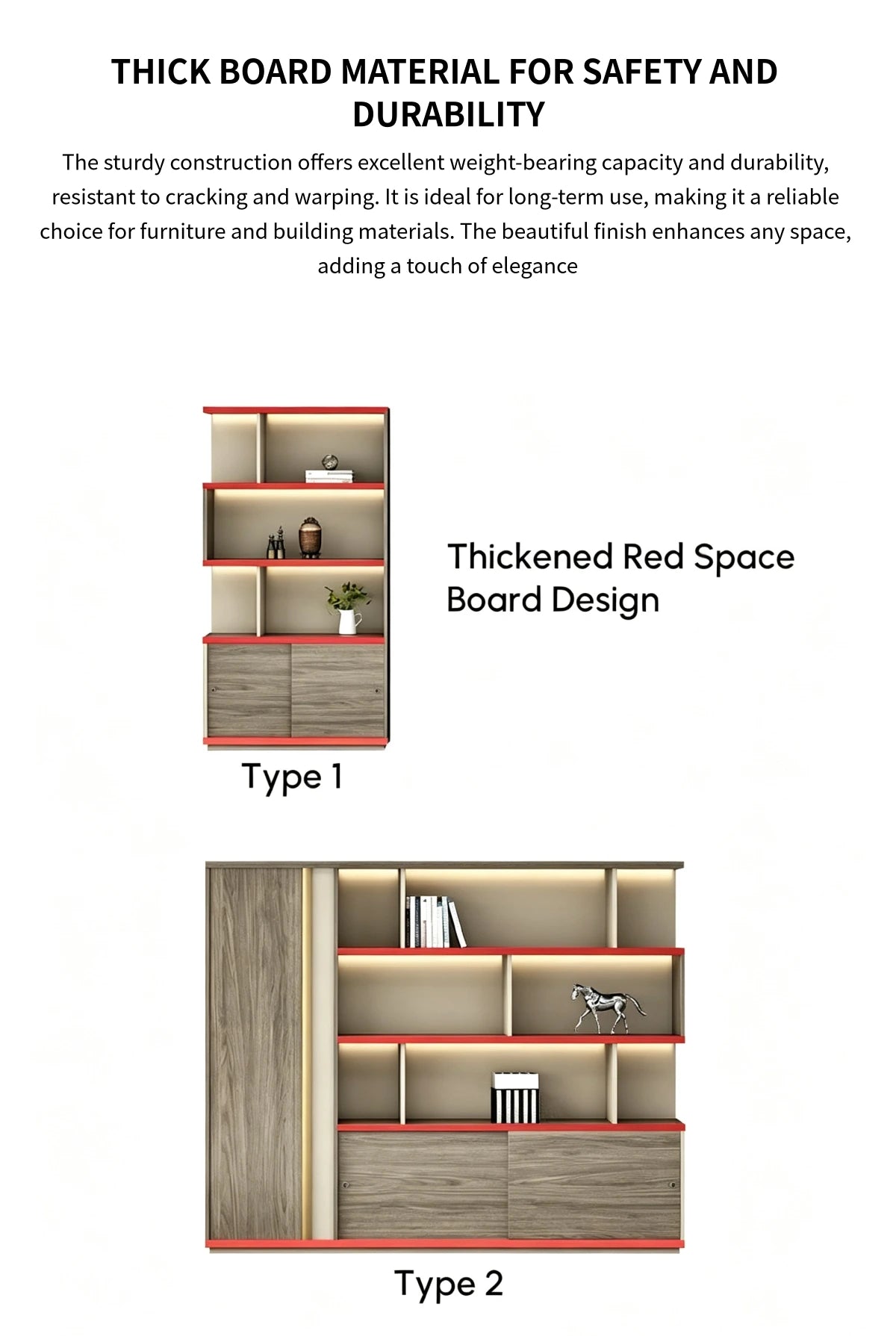 Modern Executive Desk with LED Lighting for Home Office — Detail image 4