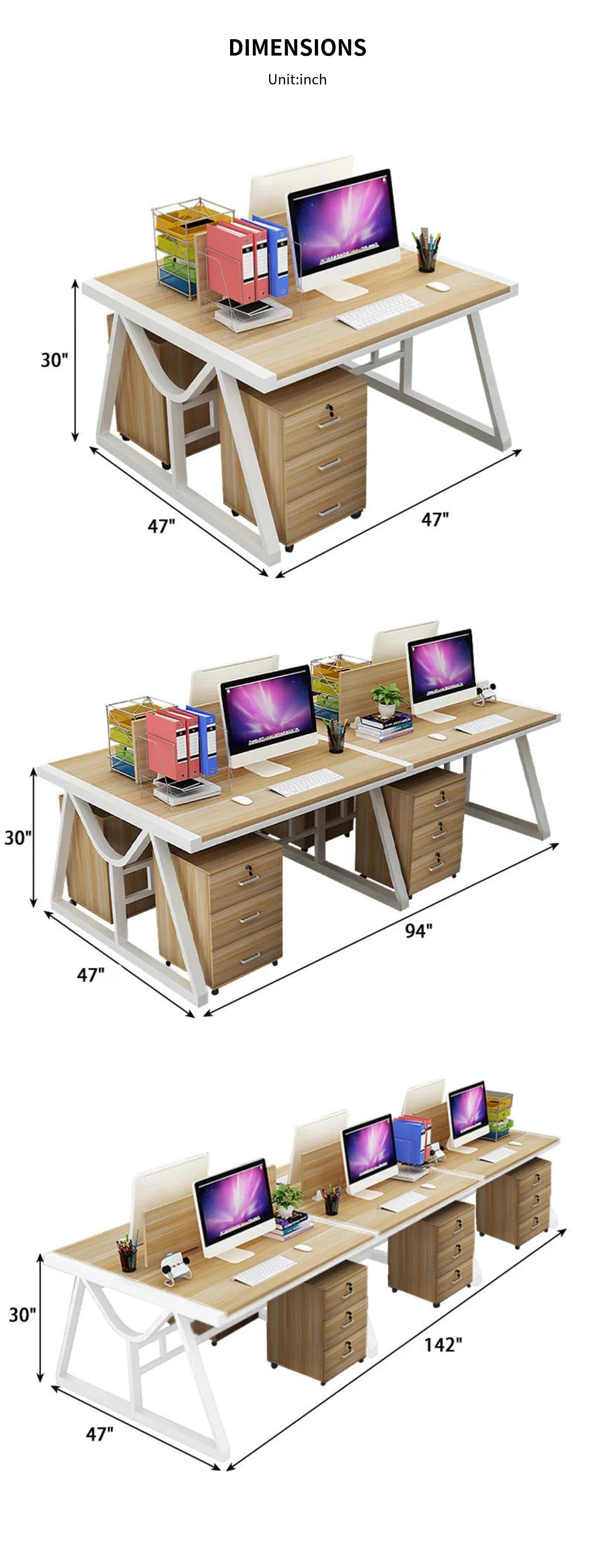 Display Storage Cabinet 30 in Tall with Lockable, Modular & Portable for Home Office — Detail image 10