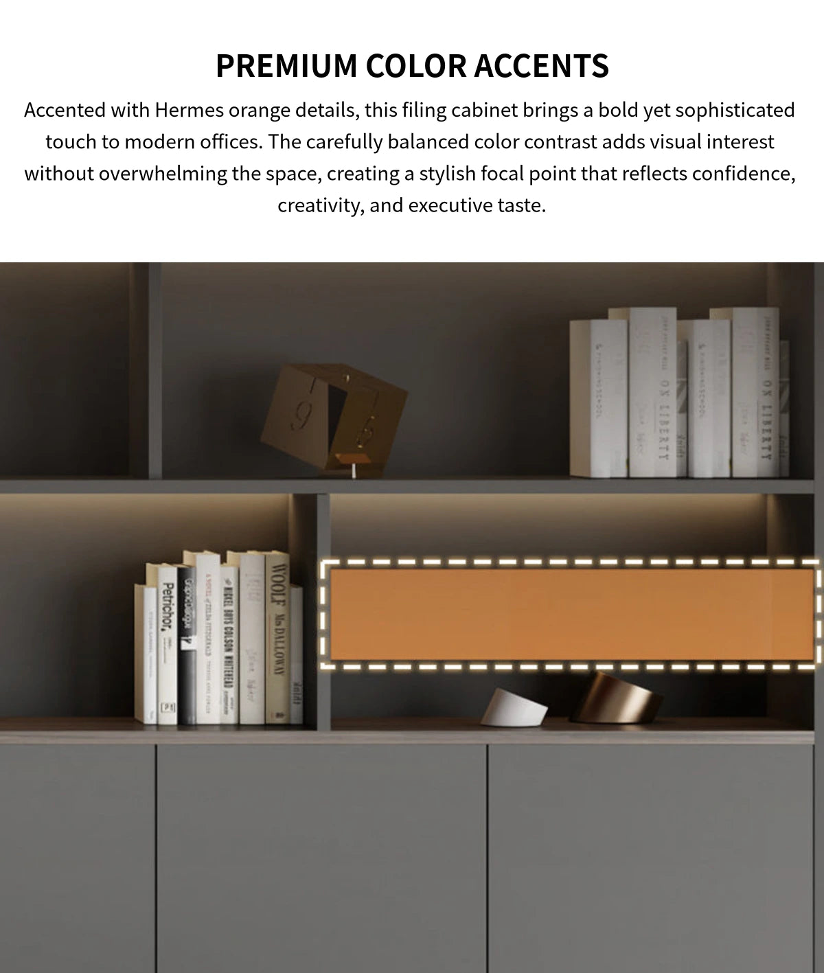 File Cabinet 79 in Tall with LED Lighting for Office — Detail image 5