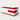 L-Shaped Reception Desk 39-142 in Wide with Lockable, File Drawers & Lumbar Support - 39" L x 39" W x 31" H / Red