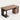 Modern Executive Desk with File Drawers, Cable Management & Lockable for Home Office - 47" L x 24" W x 30" H / Desk + Storage Cabinet / Dark Walnut / Black Frame