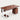 Modern Executive Desk with File Drawers, Cable Management & Lockable for Home Office - 71" L x 31" W x 30" H / Desk + Storage Cabinet / Teak / White Frame