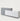 Modern Reception Desk 47-126 in Wide with Lumbar Support for Office Lobby - 47" L x 24" W x 39" H / Gray with White / Inside View - Right Side Higher