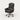 Modern Executive Desk with Cable Management, Side Storage & Privacy Panel for Home Office - 26" L x 18" W x 43" H (Chair) / Black + Black / Chair/Without Ottoman