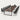 Rectangular Conference Table with Cable Management, Dual-Tone & Lumbar Support - 94"L x 47"W x 29"H / Deep Wood + Black / (Conference Desk+ Chairs*8) Set