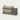 Modern Reception Desk 71-94 in Wide with LED Lighting, Lockable & Loft for Office Lobby - 71" L x 26" W x 41" H / Burnt stone / Higher Right Side/Soap Wood