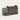 Modern Reception Desk 71-94 in Wide with LED Lighting, Lockable & Loft for Office Lobby - 71" L x 26" W x 41" H / Burnt stone / Higher Left Side/Kending Wood