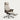 Ergonomic Office Chair with Lumbar Support & Reclining for Executive Office - Khaki / High Back with Footrest / Top-grain leather