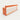 Rectangular Reception Desk with Dual-Tone, Keyboard Tray & File Drawers for Hotel Lobby - 55" L x 24" W x 39" H / Orange / Storage Type