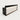 Rectangular Reception Desk with Dual-Tone, Keyboard Tray & File Drawers for Hotel Lobby - 71" L x 24" W x 39" H / White + Black Maple / Storage Type