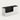 Salon Reception Desk 39-79 in Wide with Keyboard Tray, File Drawers & Side Storage - 39" L x 24" W x 35" H / Black + White / Right