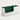 Salon Reception Desk 39-79 in Wide with Keyboard Tray, File Drawers & Side Storage - 39" L x 24" W x 35" H / Green + White / Right