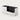 Salon Reception Desk 39-79 in Wide with Keyboard Tray, File Drawers & Side Storage - 55" L x 24" W x 35" H / Black + White Marble / Left