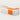 L-Shaped Reception Desk 47-150 in Wide with Keyboard Tray, Lockable & Transaction Counter - 59" L x 24" W x 39" H / White + Orange / Inside View - Left Corner