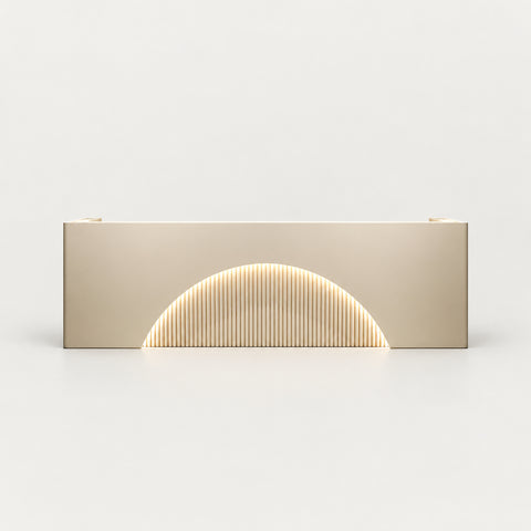 Curved Reception Desk 102-150 in Wide with Keyboard Tray, Lockable & Lumbar Support - 79"L x 24" W x 39" H / Beige